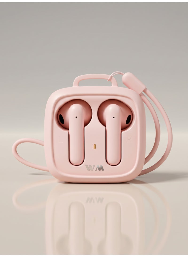 WELLMAX WM Wireless Semi In Ear Earbuds Bluetooth Headphones with Mic Touch Control TWS Earphones Charging Case for Android iPhone Calls Music Gaming WMAX JELLY50 - Image 2