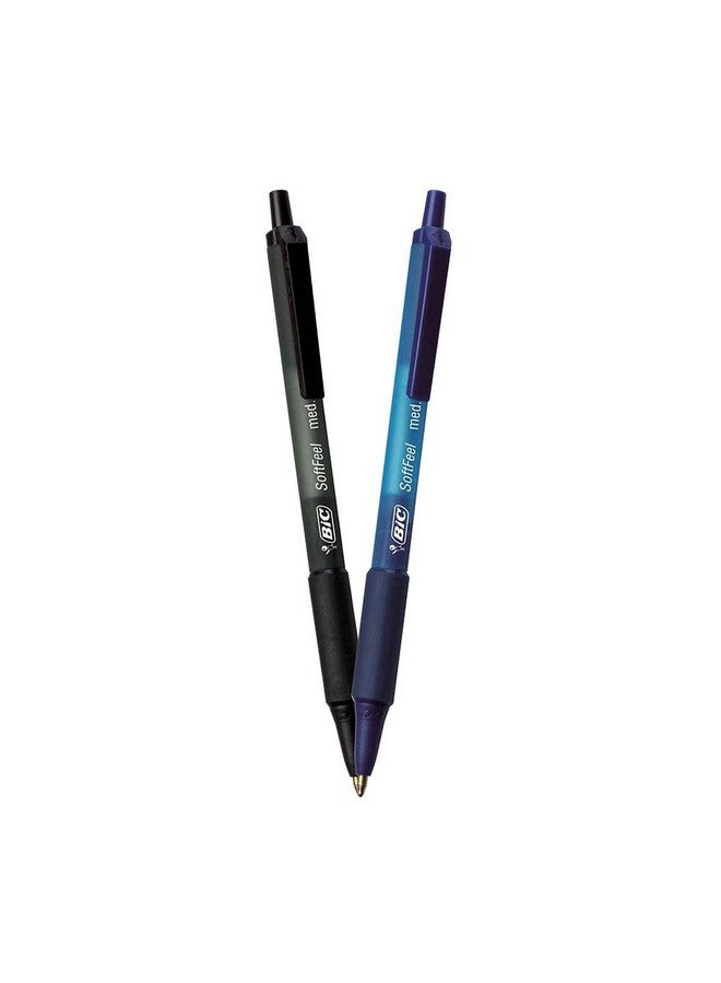 بيك أقلام حبر جاف قابلة للسحب بألوان متنوعة وناعمة الملمس، متوسطة السن (1.0 مم)، عبوة من 36 قلمًا باللونين الأسود والأزرق مع قبضة مريحة ناعمة الملمس، أقلام ملونة مثالية لتدوين الملاحظات - Image 2