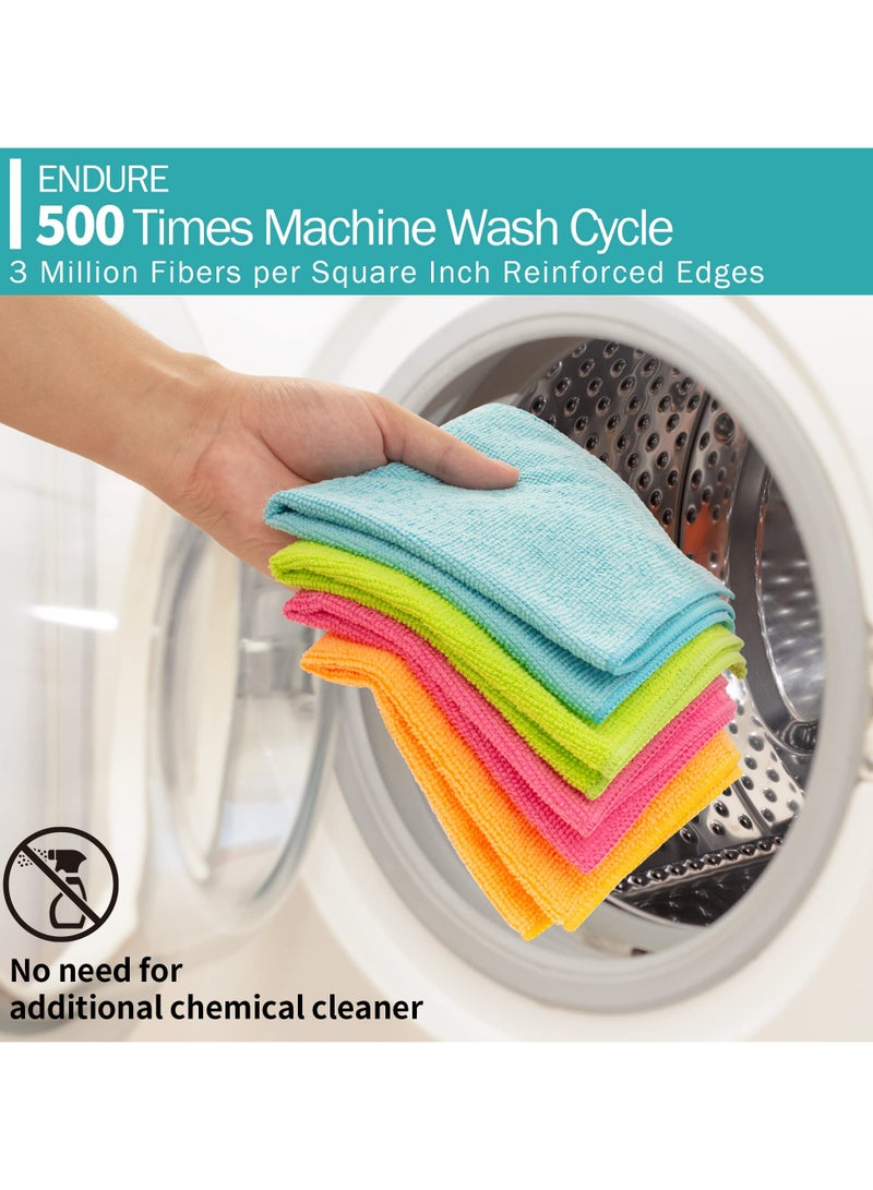 20-Piece Microfiber Cleaning Cloth Set multicolor 30x30cm - Image 5
