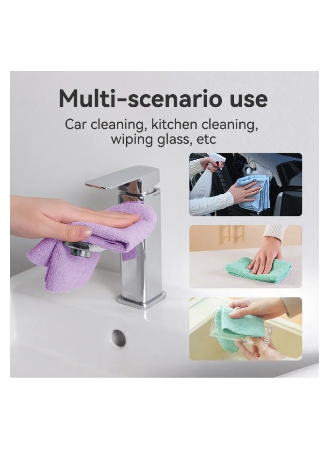 20-Piece Microfiber Cleaning Cloth Set multicolor 30x30cm - Image 4