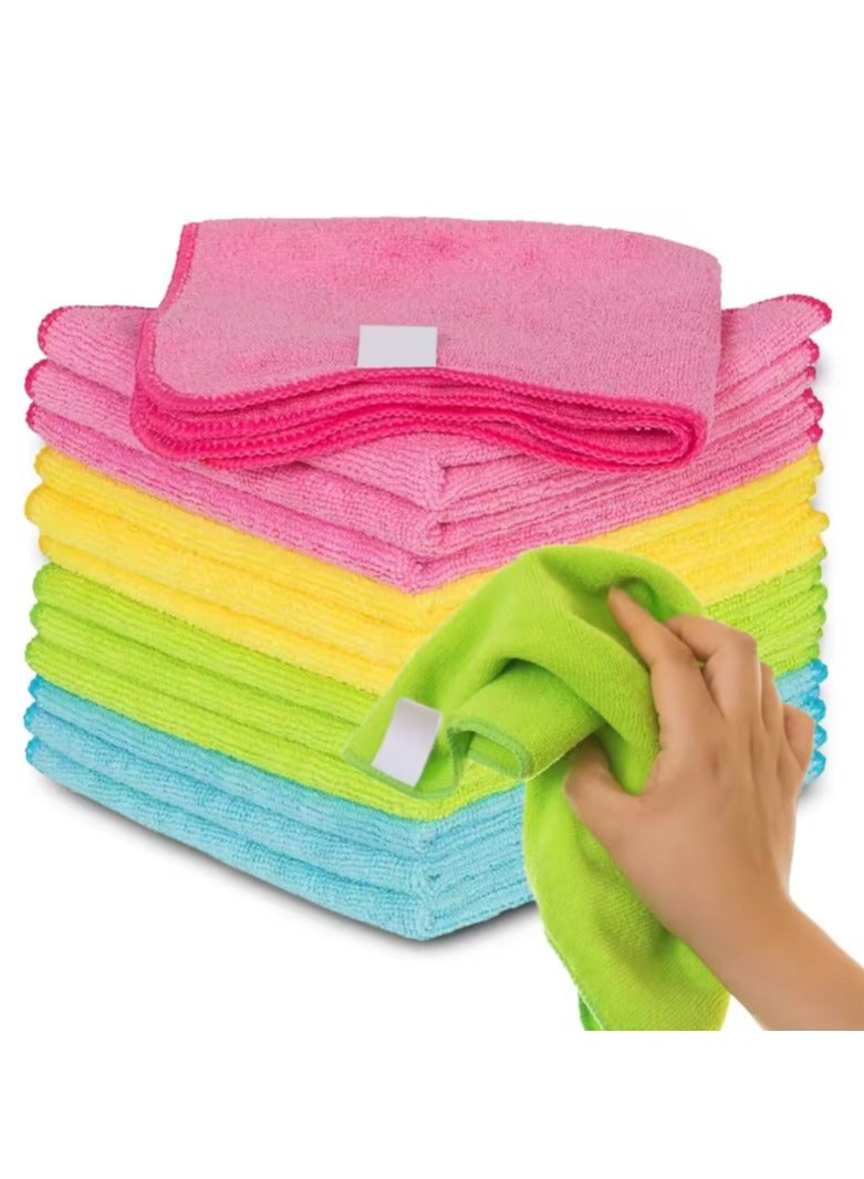 20-Piece Microfiber Cleaning Cloth Set multicolor 30x30cm  - Image 1