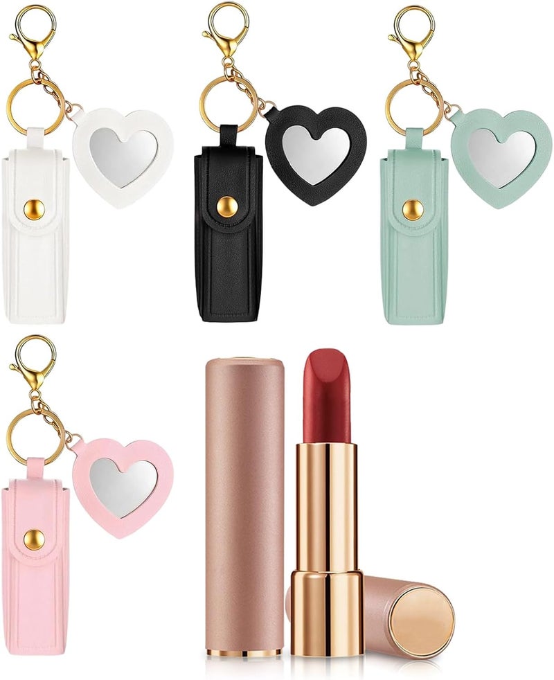 Lip Gloss Keychain Holder | Bag Pendant - Lip Stain Tint Case | for Girls Ladies College Students Makeup Enthusiasts Daily Commute Traveling Parties Weddings Dates Shopping - Image 1
