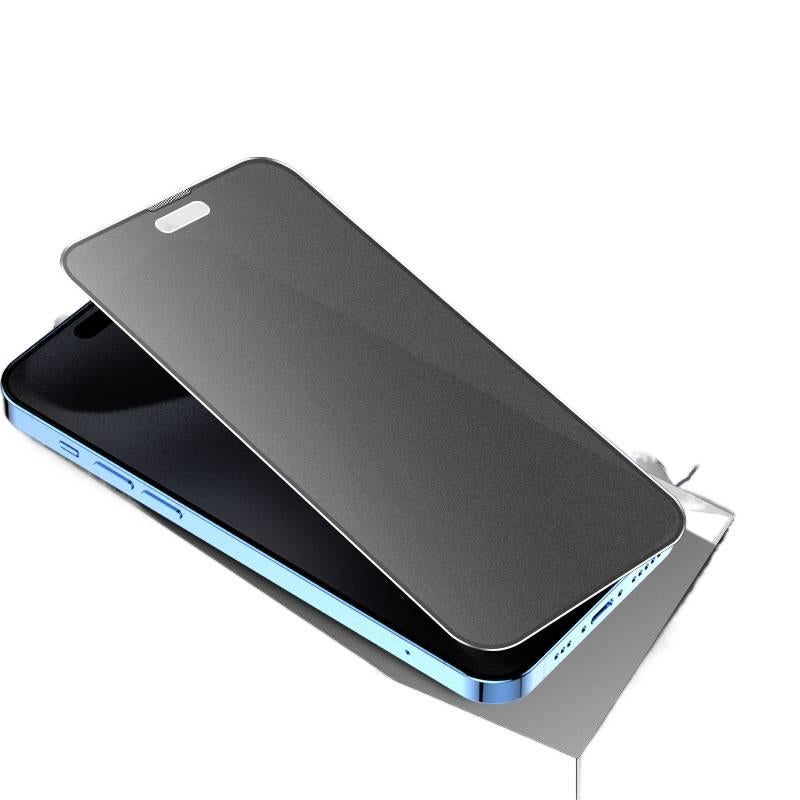 MS غطاء هاتف بGlass لـ iPhone 14 / 14 Plus / 14 Pro / 14 Pro Max مع ملمس غير لامع ومقاومة لبصمات الأصابع مع مقاوم للصدمات مع حماية من السقوط مع حماية الخصوصية باللون Frosted - Image 1