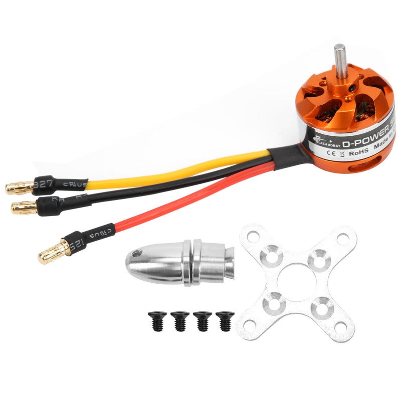 FLASH HOBBY Brushless Motor For RC Plane High Torque Lightweight - Durable Quiet RC Motor Replacement For Fixed-Wing Airplane - Image 1