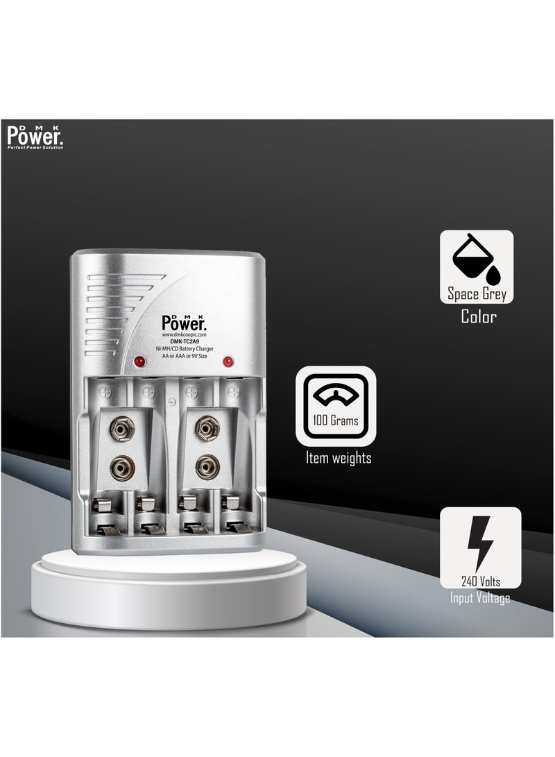 DMK Power 8pcs AAA Rechargeable Battery with Smart Recharge Charger for AA AAA NiCd 9V NiMh Batteries for House hold devices, toys, remote, flash light, radio, clock - Image 2