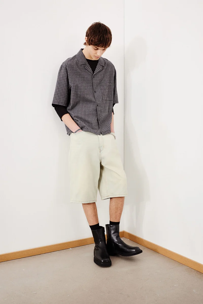 H&M Loose Fit Seersucker resort shirt