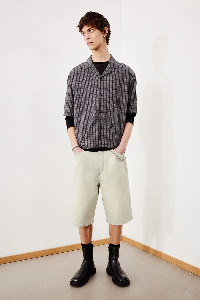 H&M Loose Fit Seersucker resort shirt