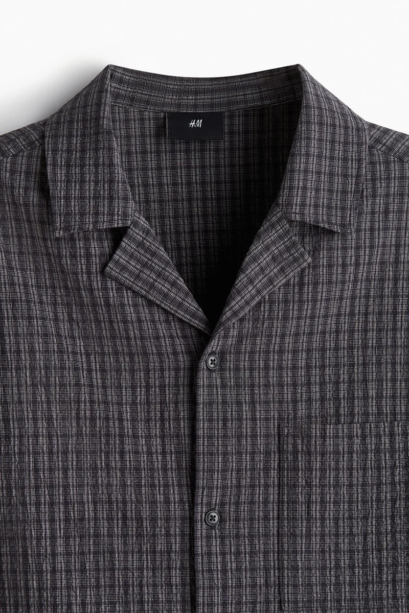 H&M Loose Fit Seersucker resort shirt