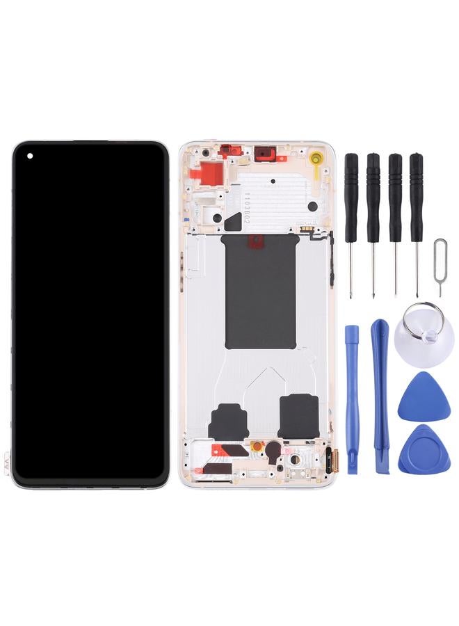 erorex Replacement Original LCD Screen For OPPO Reno7 Pro 5G Digitizer Full Assembly with Frame Gold - Image 2