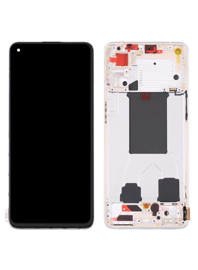 erorex Replacement Original LCD Screen For OPPO Reno7 Pro 5G Digitizer Full Assembly with Frame Gold - Image 3