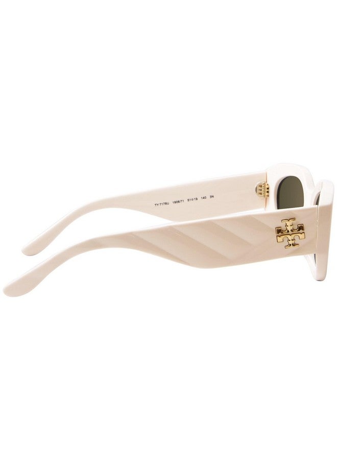 Tory Burch Sunglasses Tory Burch Ty 7178 U 190671 Solid Ivory - Image 3