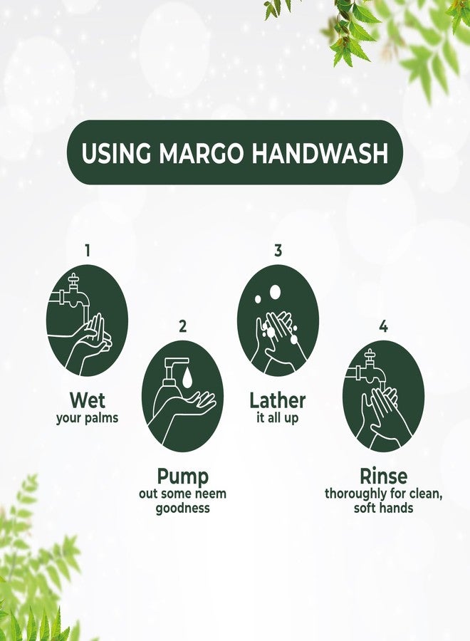 Margo Natural Anti-Bacterial Handwash for Soft, Hydrated hands - 1500ml Refill Pack [ Pack of 1 ] | 99.9% Protection From Harmful Germs | Enriched With Original Neem - Image 4