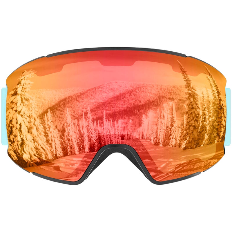 Retrospec Zenith Ski Goggles for Men and Women Over Glasses, UV Protection, Anti-Fog, Scratch Resistant Snow Goggles for Skiing and Snowboarding - Image 4