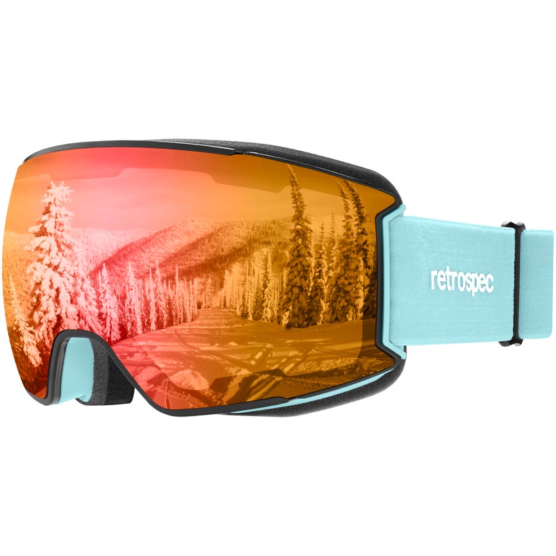 Retrospec Zenith Ski Goggles for Men and Women Over Glasses, UV Protection, Anti-Fog, Scratch Resistant Snow Goggles for Skiing and Snowboarding - Image 1