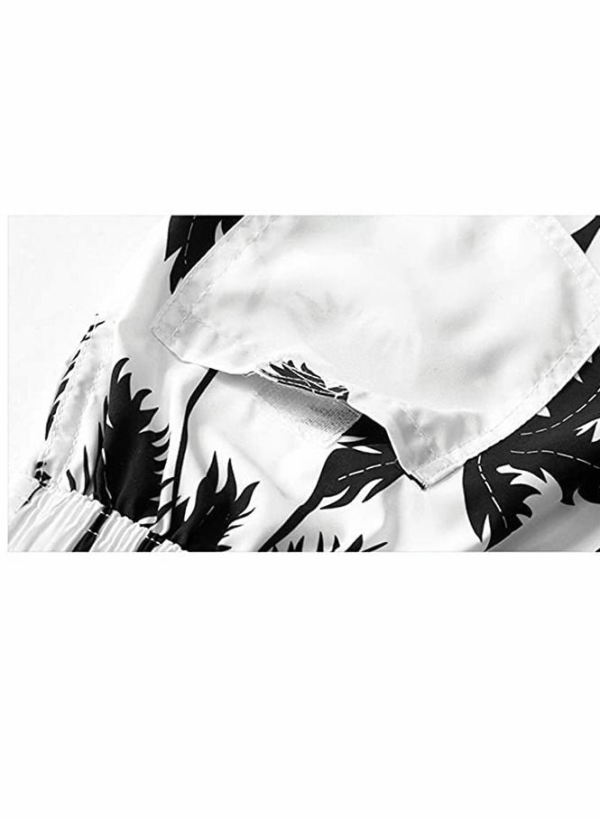 Y&D شورت سباحة للأولاد، شورتات شاطئية سريعة الجفاف بتصميم تمويه مع بطانة شبكية، بدلات سباحة للمراهقين، بنطلونات صيفية عصرية للأطفال (L) - Image 3