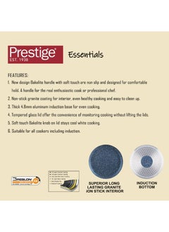 Prestige 7-Piece Non-Stick Cast Aluminium Essentials Granite Induction Base Cookware Set  - Image 2