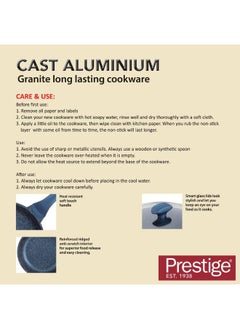 Prestige 7-Piece Non-Stick Cast Aluminium Essentials Granite Induction Base Cookware Set  - Image 3