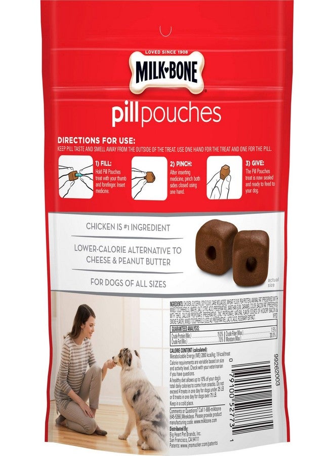 Milk-Bone Pill Pouches Dog Treats, Hickory Smoked Bacon Flavor, 6 Ounces (Pack of 5) - Image 1