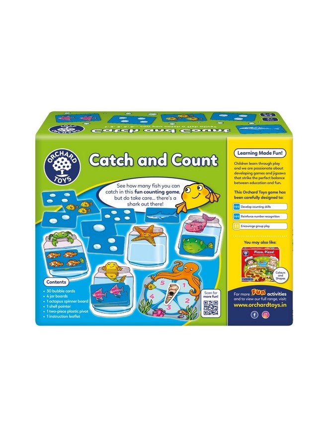 Orchard Toys Catch&Count Educational Board Game Practise Counting&Numbers Teacher Tested Maths Skills Game,Party Gift For Kids 3 To 7 Years,Multicolor - Image 2