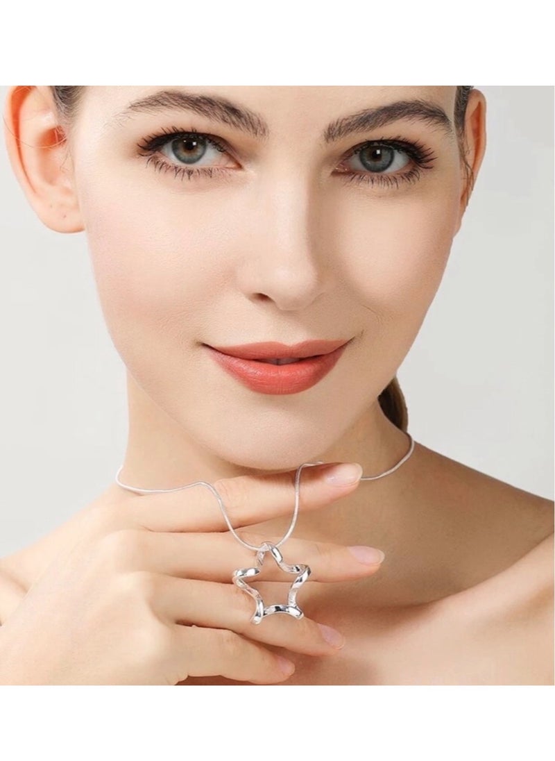 NOON'S UP - Elegant 925 Sterling Silver Necklace For Women - Image 1