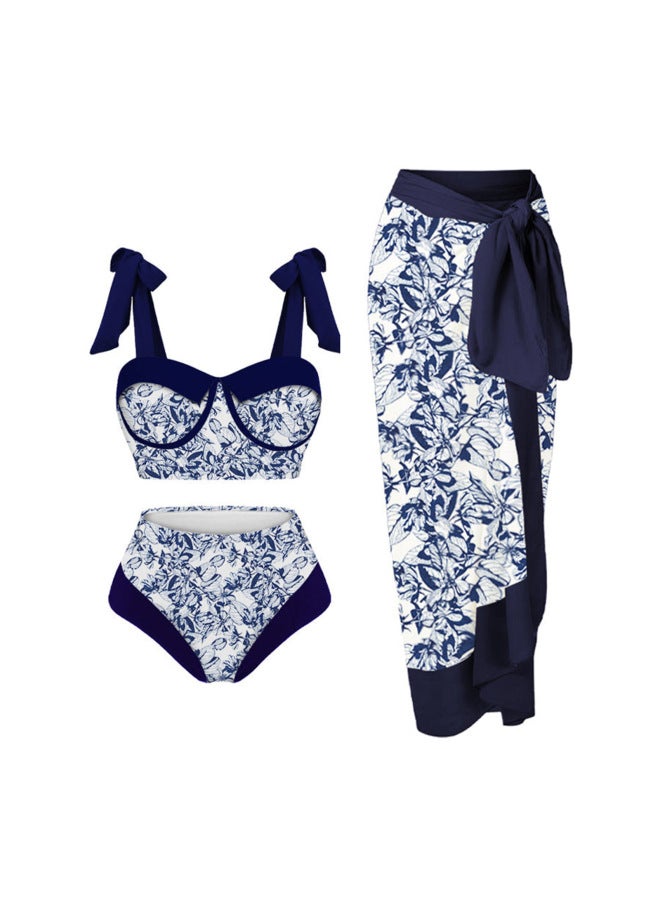 Generic 2024 European And American Women's Printed Split Swimsuit Set-Color:PineFor Apple- - Image 5