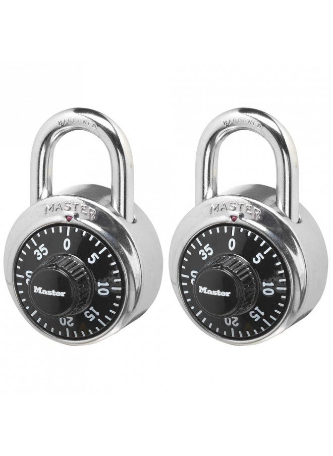 Master Lock - Master Lock 1500T Locker Lock Combination Padlock, 2 Pack, Black - Image 1