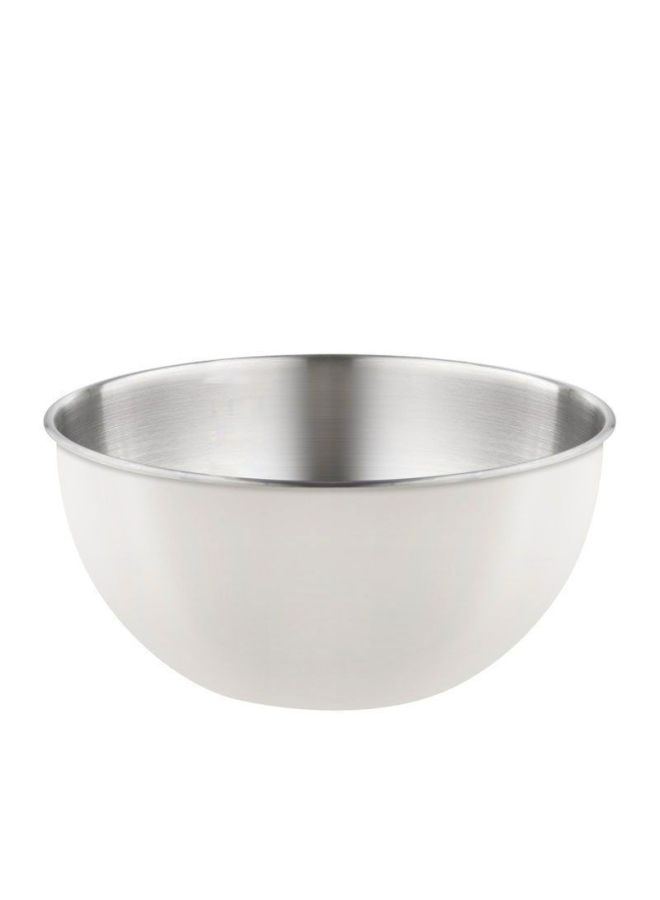 Colorful Stainless Steel Basin Food Grade And Basin Household Kitchen Non-stick Dough Kneading Basin Egg Baking Basin Special-Specifications:Milky White-Color:25cm - Image 1