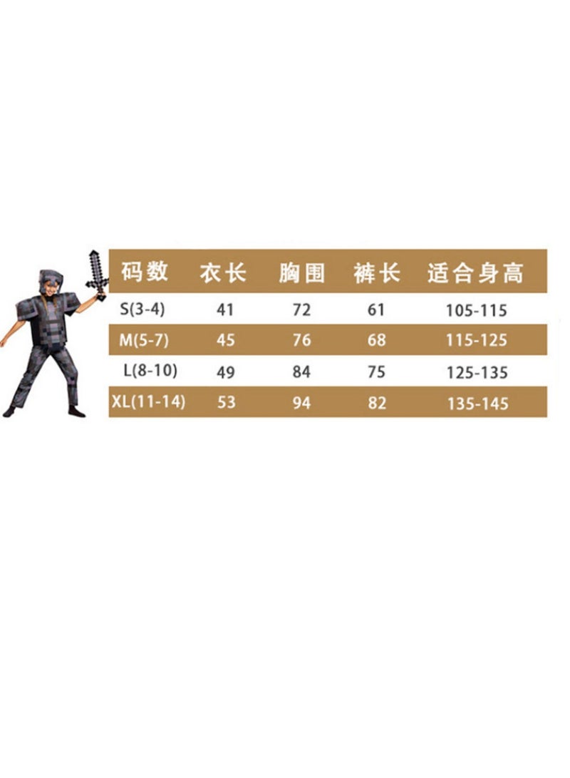 Minecraft kids cos suit steve stage game show suit minecraft - Image 5