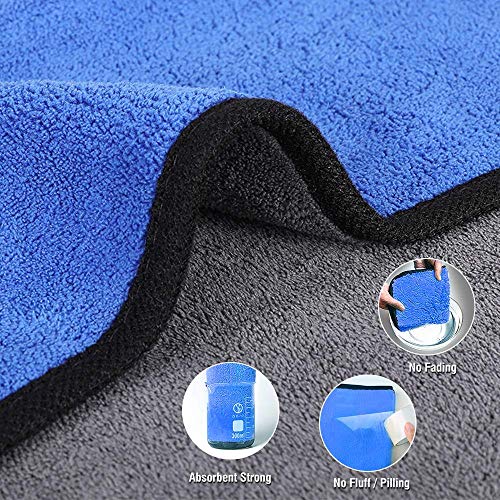 OAN 800 Gsm Microfiber Car Cleaning Cloth Lint & Streak Free Double Side 45X45 Cm For All Purpose Dusting, Detailing, Bike Scotty, Office Kitchen & Home Highly Water Absorbent Pack Of 6, Multicolor - Image 4