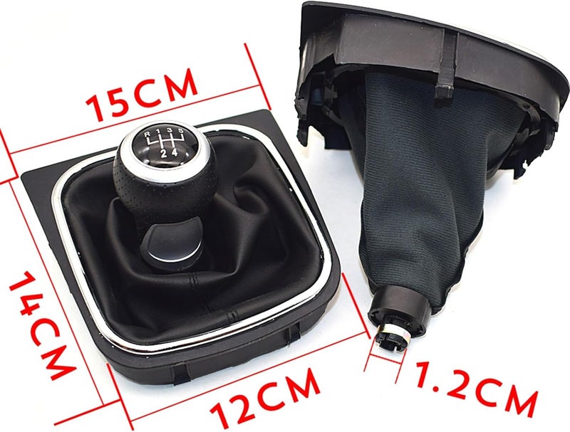 Wivplex Car Gear Shift Knob with Gaiter for VW Golf - Image 2