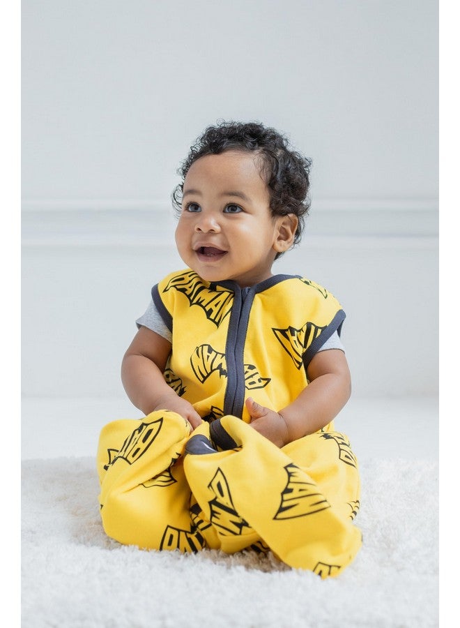 DC Comics Batman Mens 2 Pack Zip Up Sleep Sacks Black/Yellow X-Small - Image 2