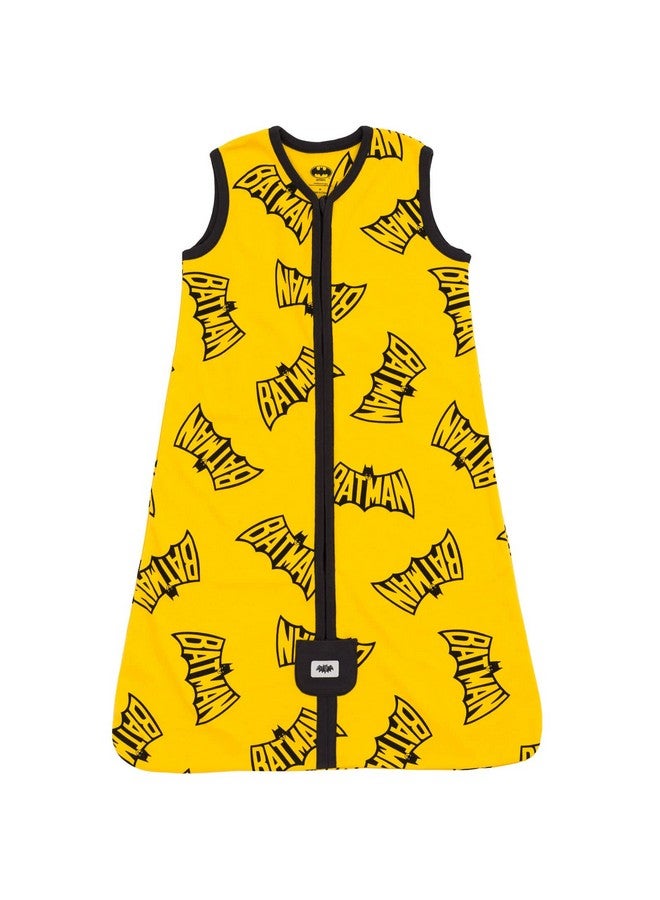 DC Comics Batman Mens 2 Pack Zip Up Sleep Sacks Black/Yellow X-Small - Image 4