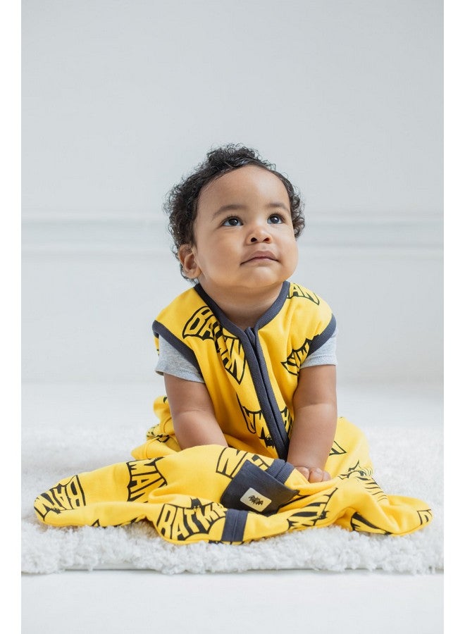 DC Comics Batman Mens 2 Pack Zip Up Sleep Sacks Black/Yellow X-Small - Image 5