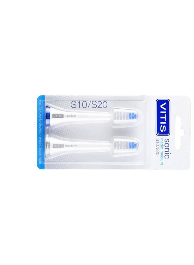 Vitis Sonic S10/S20 Duo Medium Head Refills x2 - Image 2