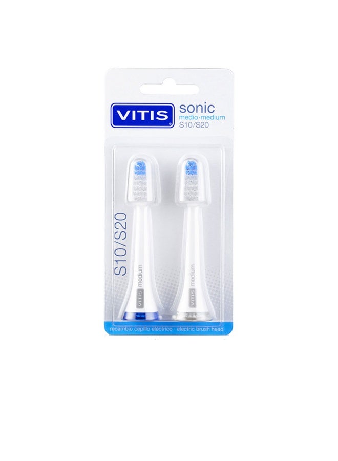 Vitis Sonic S10/S20 Duo Medium Head Refills x2 - Image 1