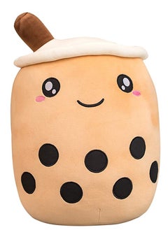 Excefore Pillow 13.7 inch Stuffed Boba Plushie Bubble Tea Plush Pillow Soft Milk Tea Shaped Plush Stuffed Pillow, Kawaii Plush Toy Gifts for Boys Girls  - Image 1