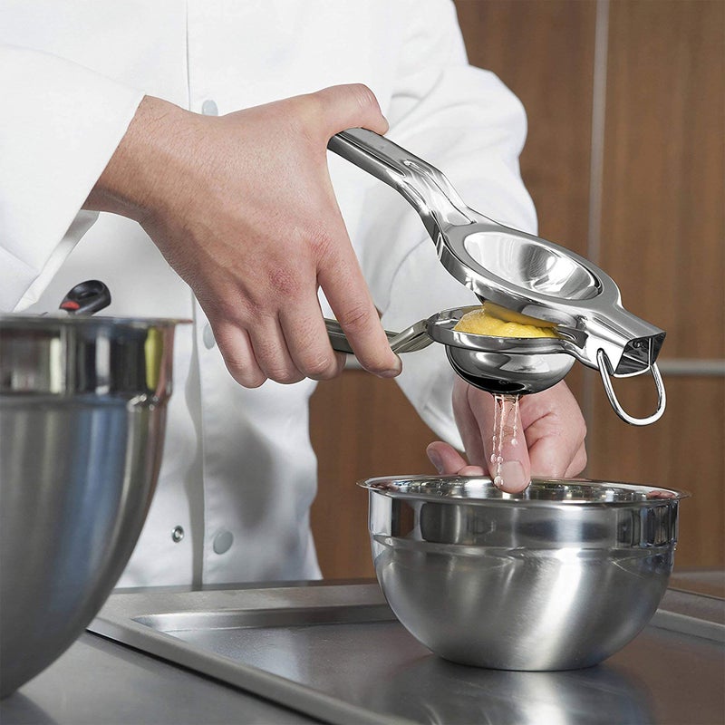 EcoJeannie Premium Quality Lemon Squeezer Stainless Steel w/Food Grade #304 Food Grade, Anti-Corrosive Premium Quality Manual Jumbo Size Squeezer, Manual Citrus Press Juicer, LS0001 - Image 2