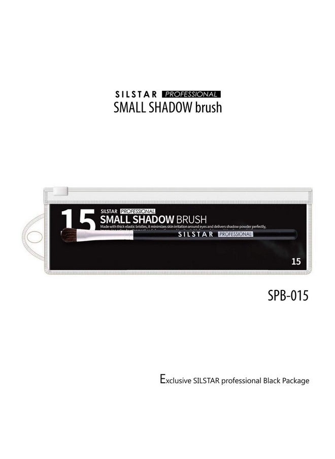 SILSTAR PROFESSIONAL - Small Shadow Brush Crueltyfree Pony Hair Eye Brush For Flawless Makeup Application With Natural Birch Wooden Handle Made In Korea Spb015 - Image 1