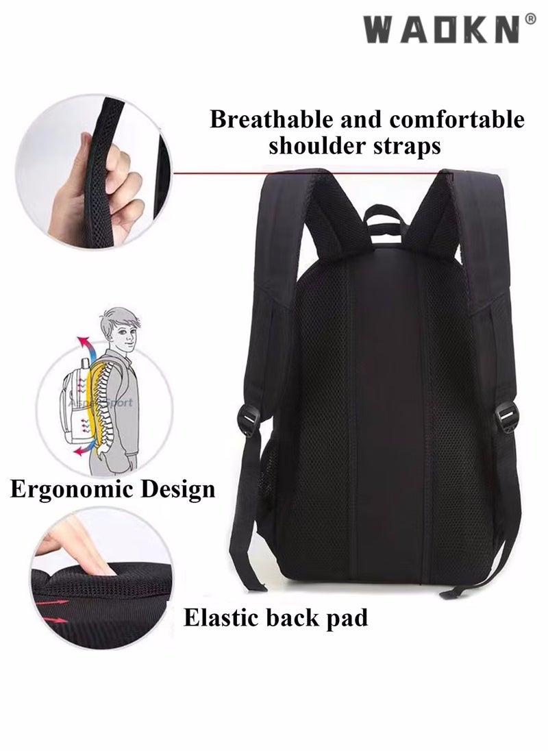 WAOKN Laptop Backpack for Men & Women Business Travel Backpack,Business Laptop Backpacks with USB Charging Port,Large Water Resistant College School Computer Bag Backpack Fits 15.6 Inch Laptop Notebook - Image 5