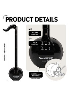 Otamatone [English Edition] Japanese Electronic Musical Instrument Portable Synthesizer From Japan By Cube/Maywa Denki, Black  - Image 4