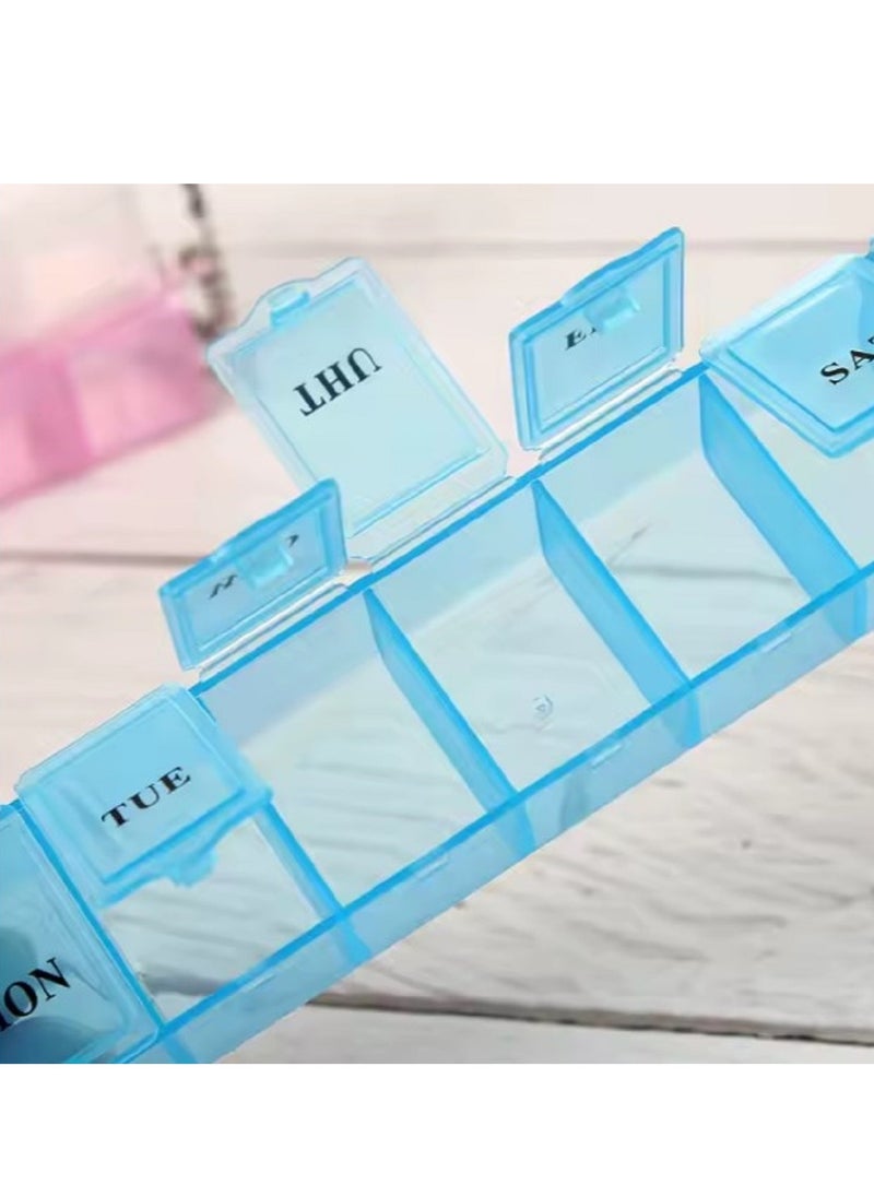 Pill Organizer Medicine Storage Box With Key Chain - Blue Color - pzsku/ZCC20F6AA285BFAFF75EDZ/45/_/1737199831/8054972f-75a8-4381-b081-9abcee0bc321