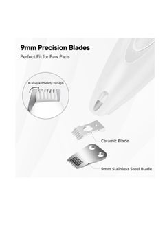 Excefore Dog Paw Trimmer for Grooming, Rechargeable Cordless Low Noise Cat Hair Trimmer, Small Pet Hair Shaver with LED Light, for Dogs Cats Trimming Around Paws, Eyes, Ears, Face, Rump  - Image 2