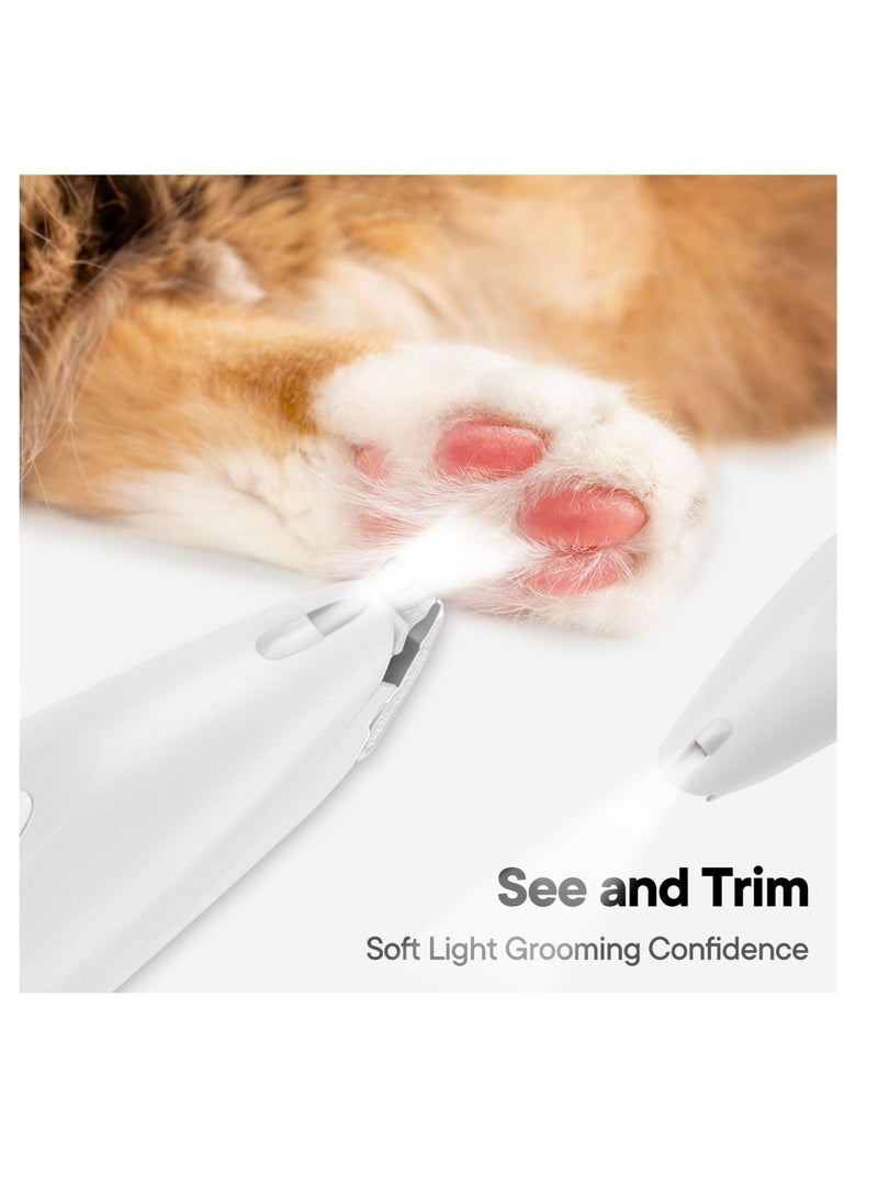 Excefore Dog Paw Trimmer for Grooming, Rechargeable Cordless Low Noise Cat Hair Trimmer, Small Pet Hair Shaver with LED Light, for Dogs Cats Trimming Around Paws, Eyes, Ears, Face, Rump  - Image 4