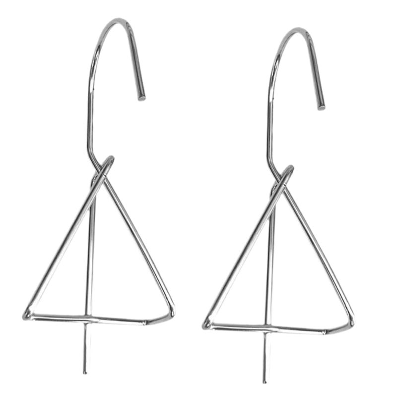 2 Pack Ceramic Hanging Plant Holder Wall Hanger For Succulents Indoor Balcony Railing - Image 2