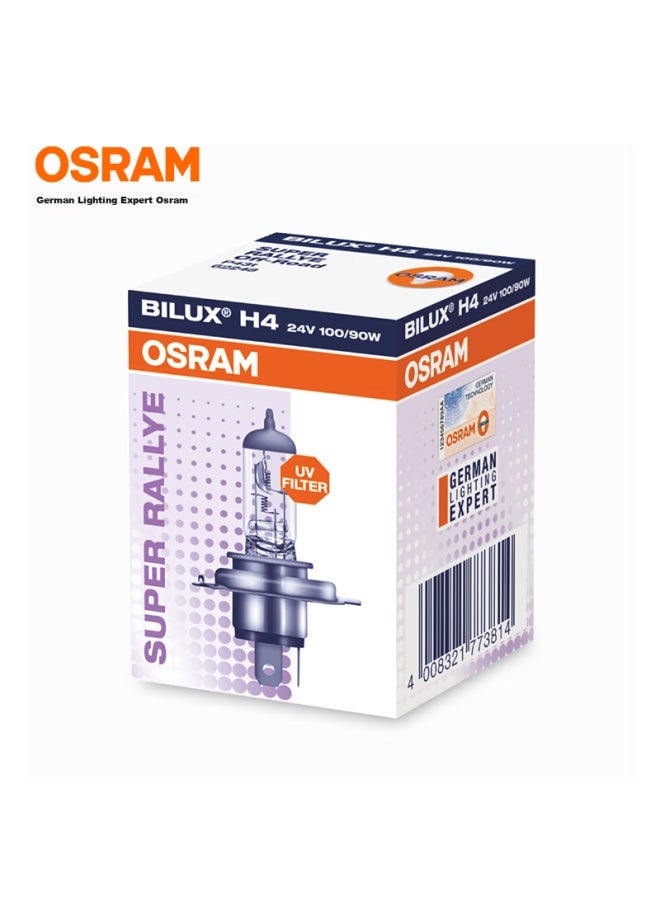 Osram Automotive Headlight Bulb, High And Low Beam, For Trucks And Buses, Halogen Lamp H4, 24v 100/90w, Single Pack - Image 1