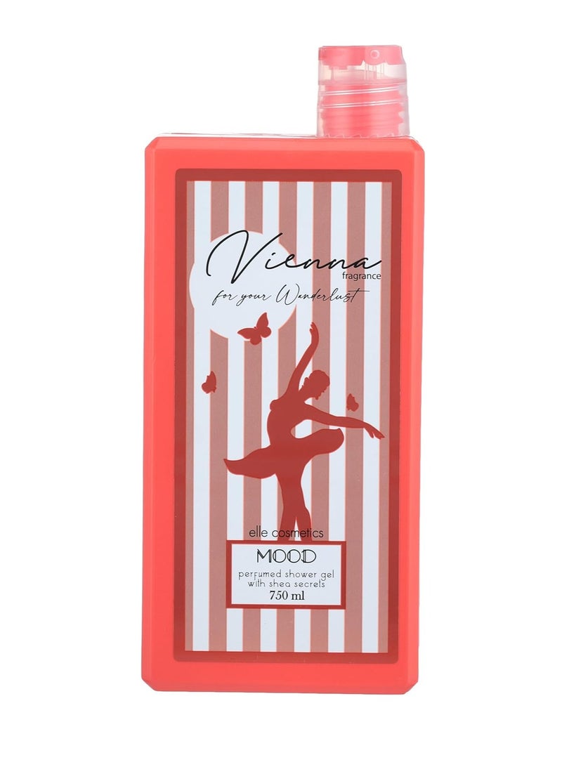 موود جل استحمام معطر بخلاصة الشيا فيينا 750 مل