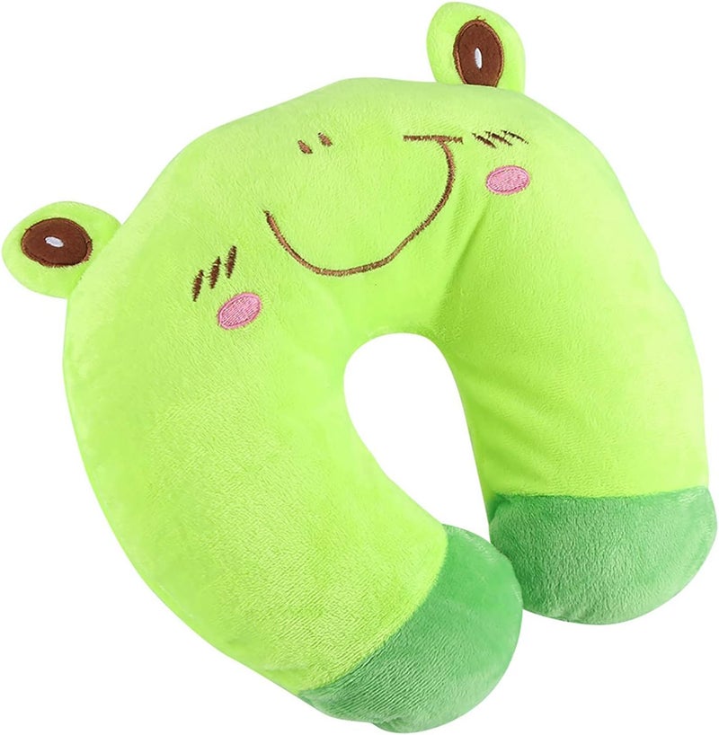 Long use oriented quality Yinhing Cartoon U Shaped Neck Pillow Design Animal Travel Headrest PP Cotton Soft Cushion for Kids and Adults (#4) Protective coating - Image 1
