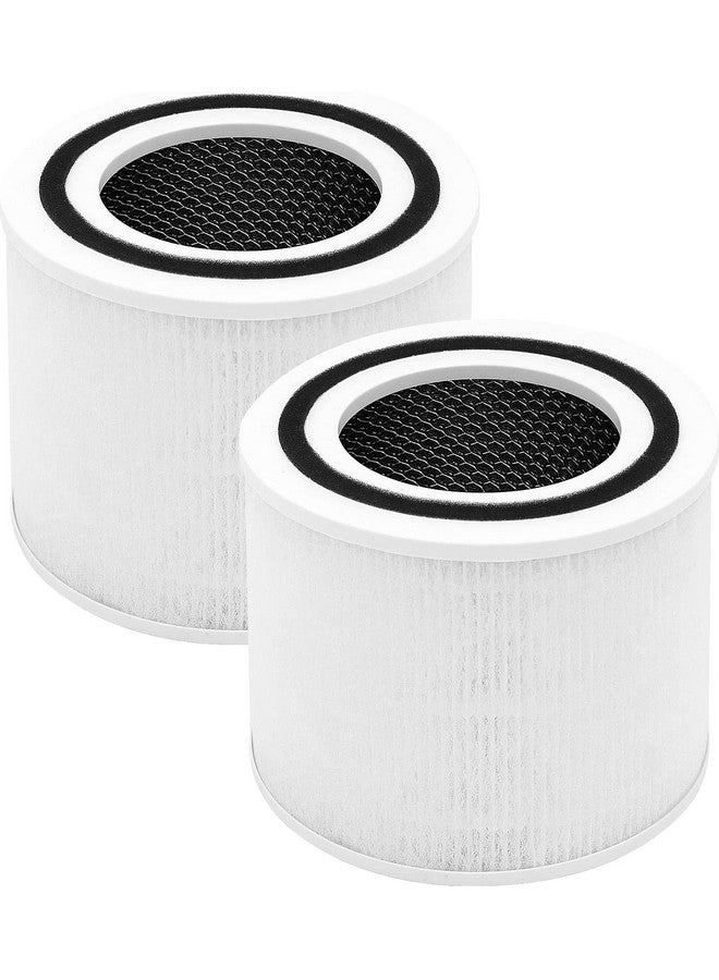 Laukowind عبوة 2 من فلاتر استبدال لتنقية الهواء لجهاز LEVOIT Core P350 P350-RF، فلتر HEPA حقيقي 3 في 1 مع كربون نشط وصيغة ARC، مزيل للروائح من قماش غير منسوج جديد، أبيض - Image 1