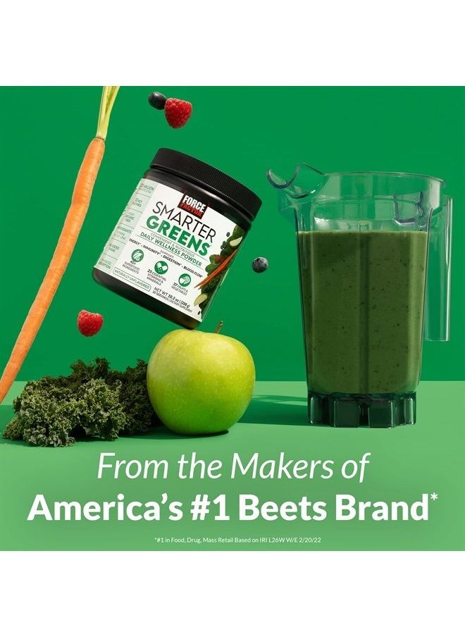 Force Factor - Smarter Greens Daily Wellness Powder to Support Energy, Immunity & Digestion, Greens Powder, Superfood Powder with Vitamins, Minerals, and Probiotics, Naturally Unflavored, 30 Servings - Image 1