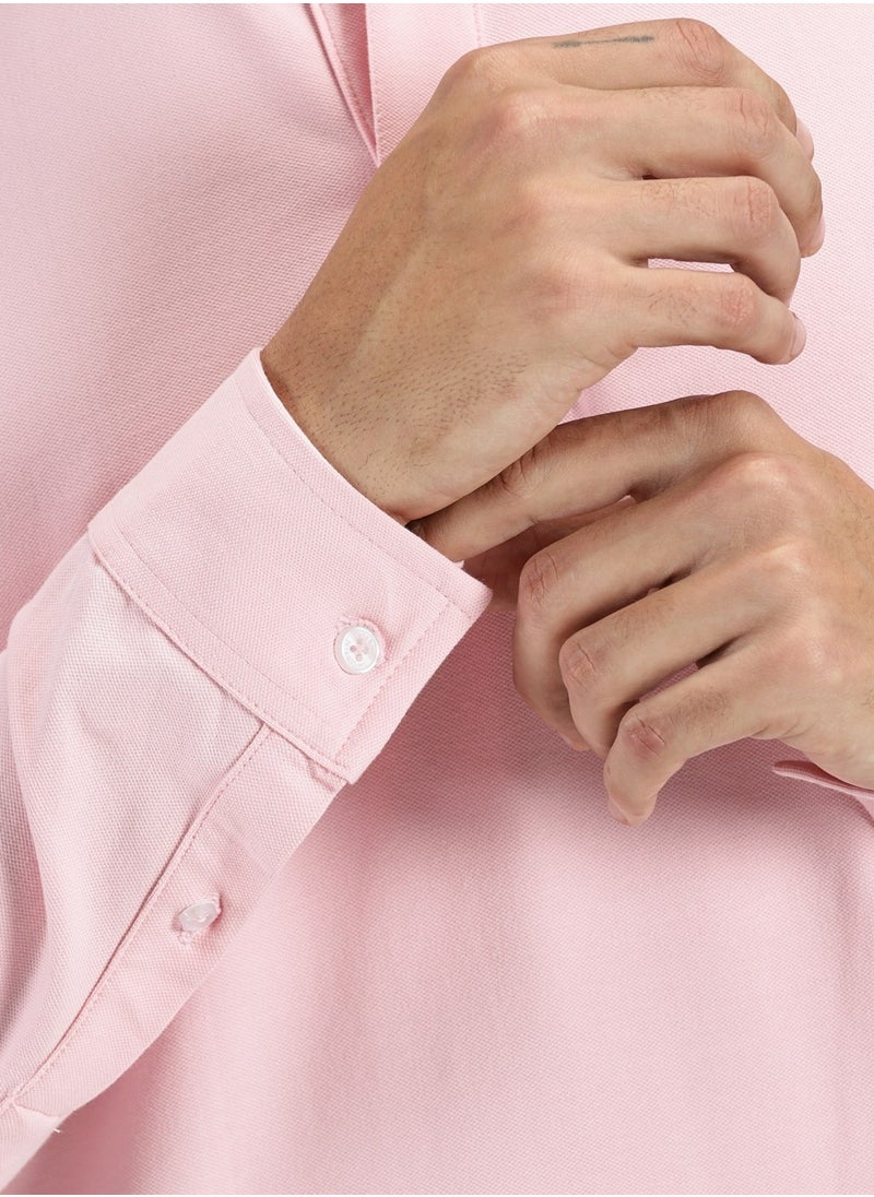 Simple & Rare Full Sleeve Classic Collar Polo Shirt  - Image 3